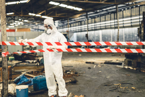 Professional Unattended Death Cleanup technician working in Riviera, TX